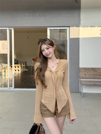 Knitted Slim Fit Long Sleeve Top