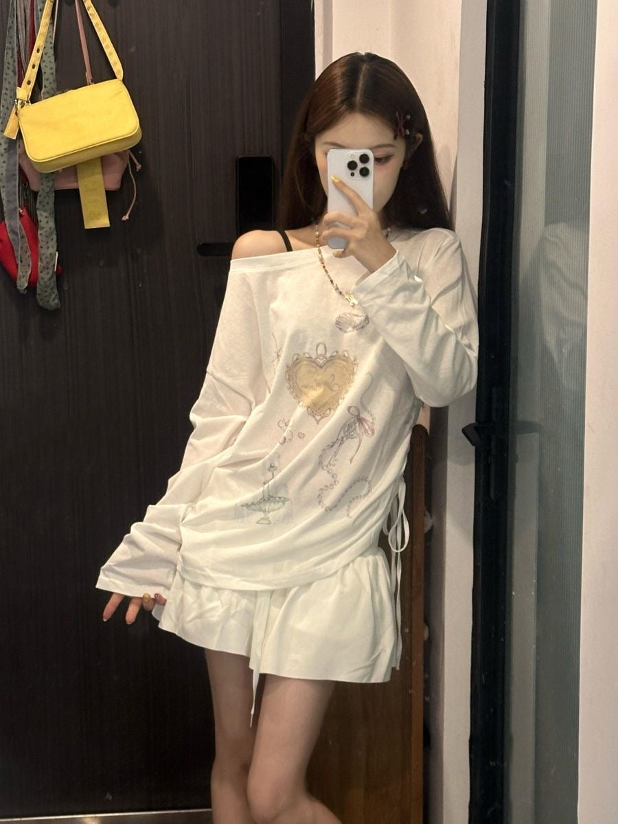 Oversized Thin Long Sleeve Top (A)