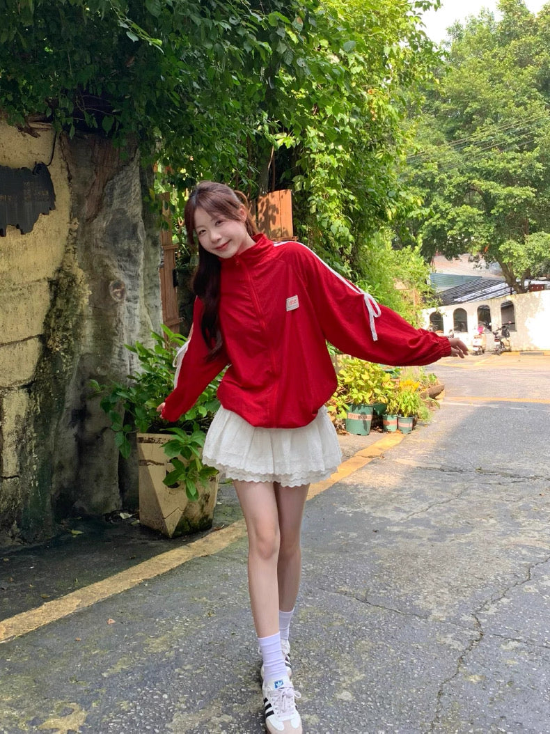 Red Long Sleeve Jacket