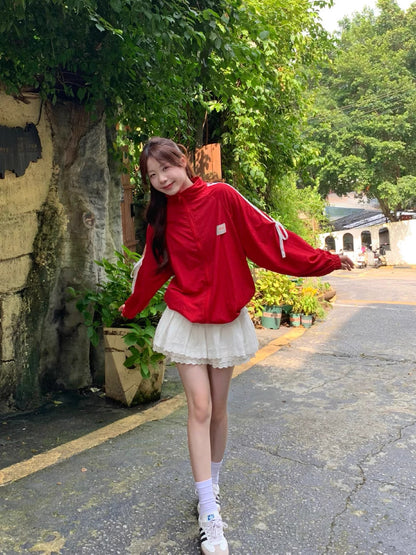 Red Long Sleeve Jacket