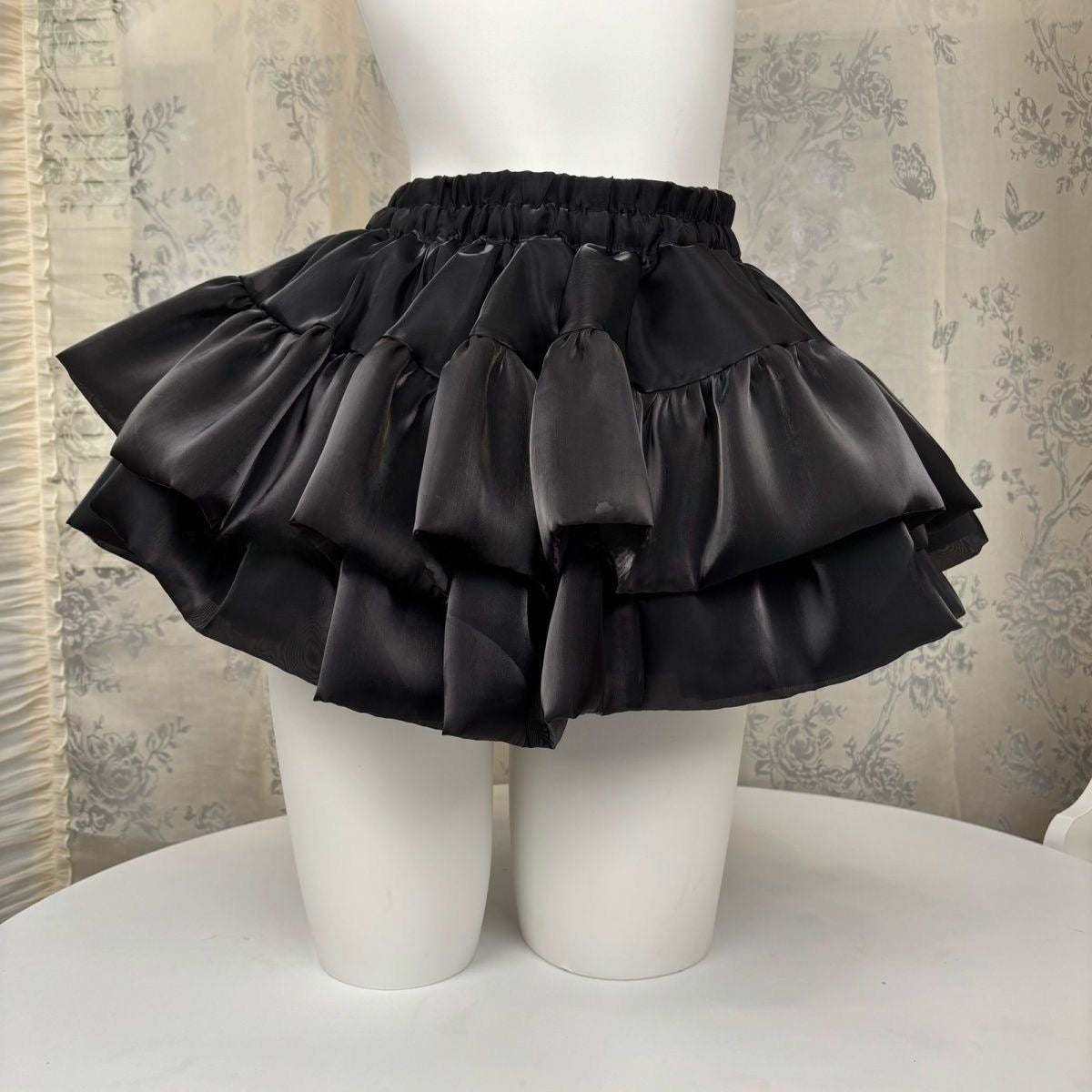 Fluffy Mesh Skirt SK35 (White, Mint, Black)