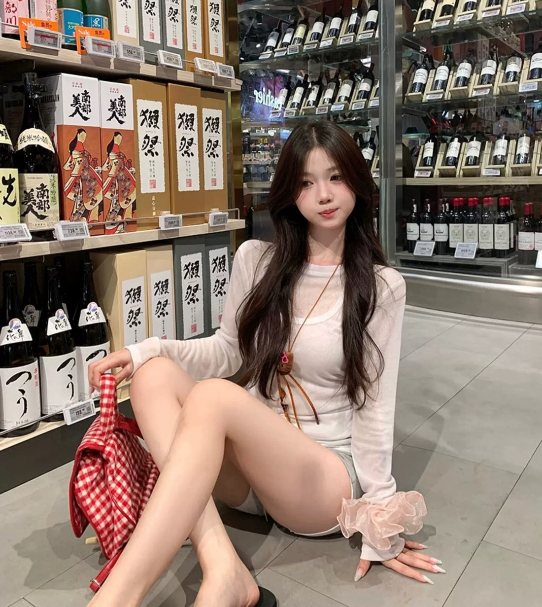 Two Pieces Long Sleeve Top