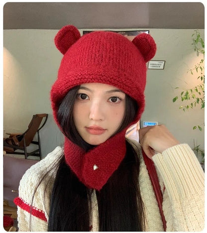 Knitted Teddy Hat