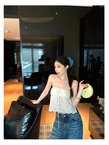 Embroidery Tube Top