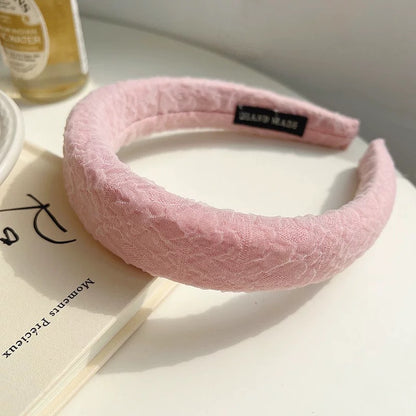 A60 Korean Pink + Blue Hairband Set