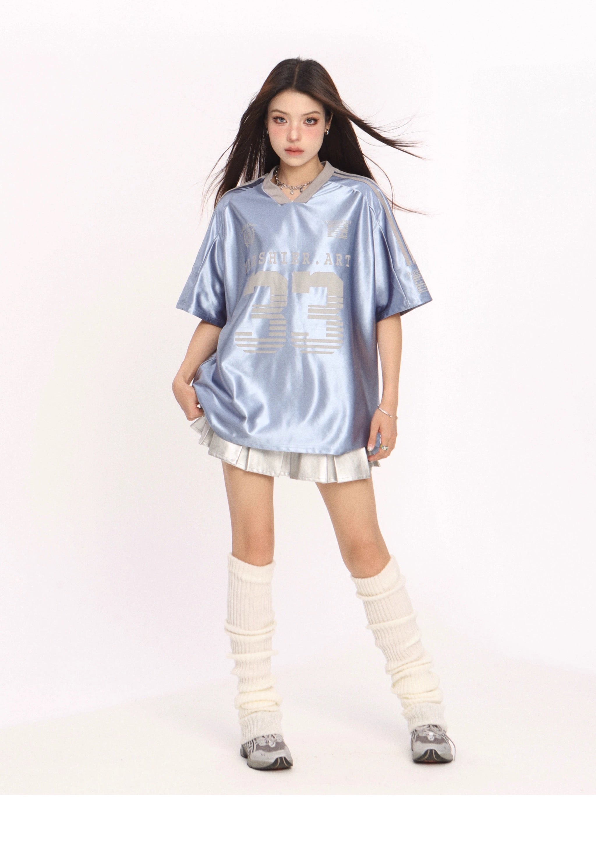No33 Blue Ball Tee Top