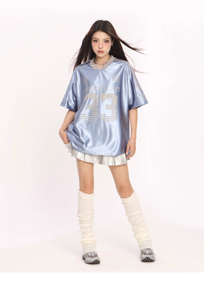 No33 Blue Ball Tee Top