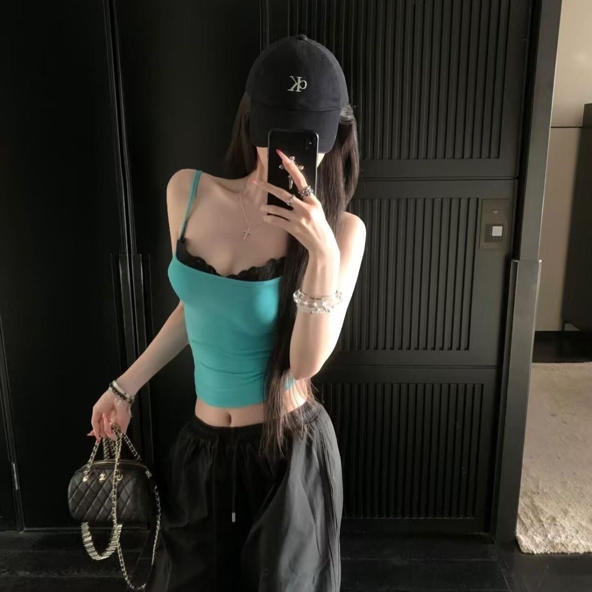 Mix Laces Strap Top
