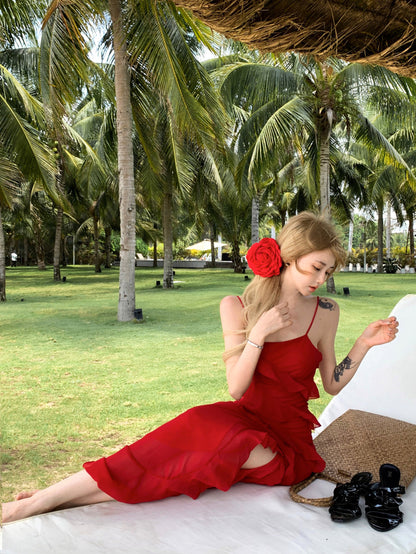 Red Long Dress (S)