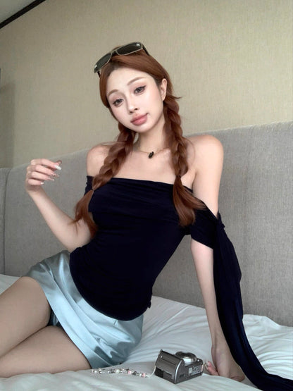 Side Off Shoulder Sleeve Top