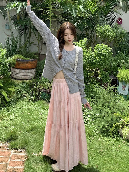 Two Layered Long Skirt