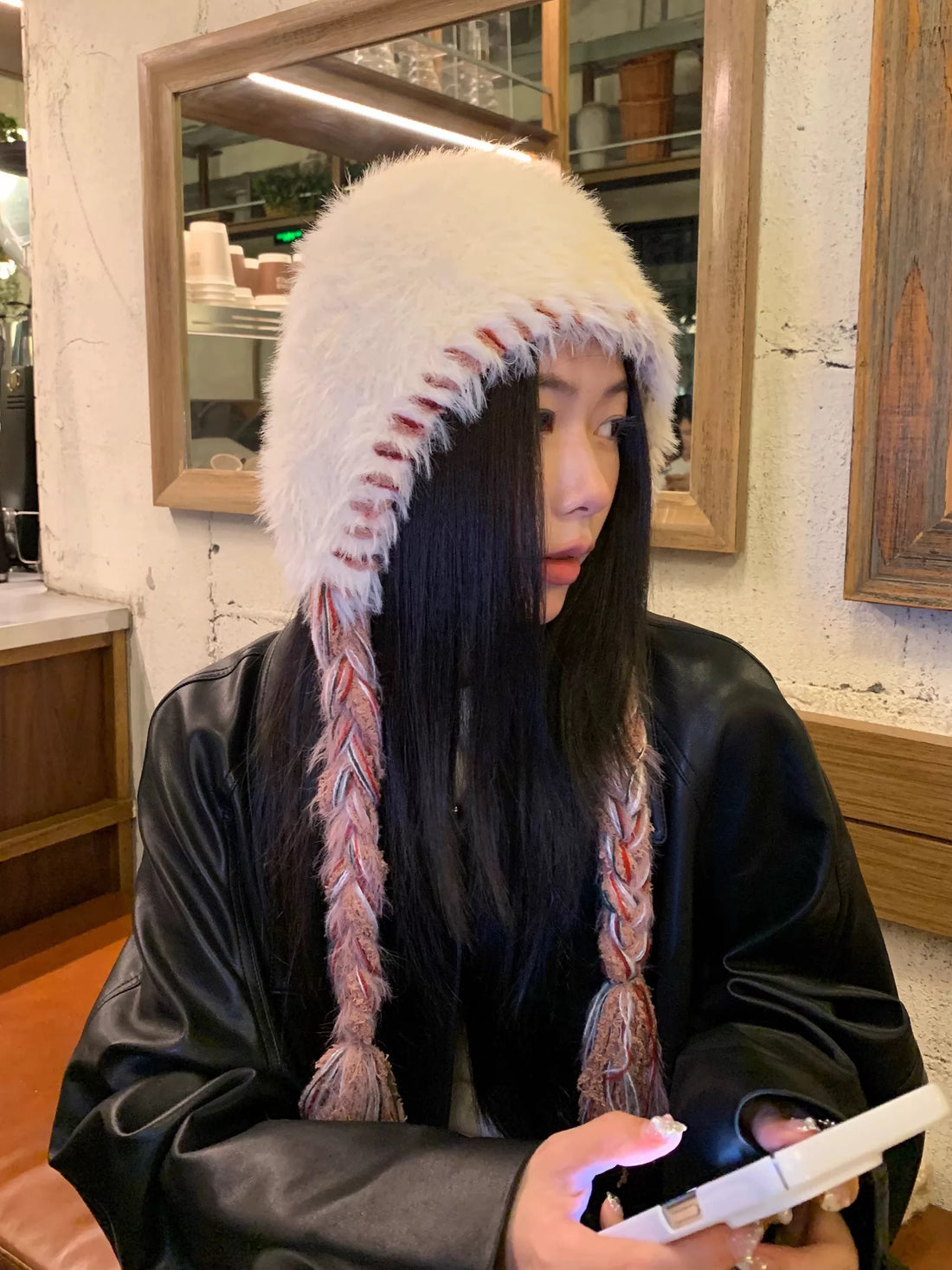 H30 Furry Braid Hat