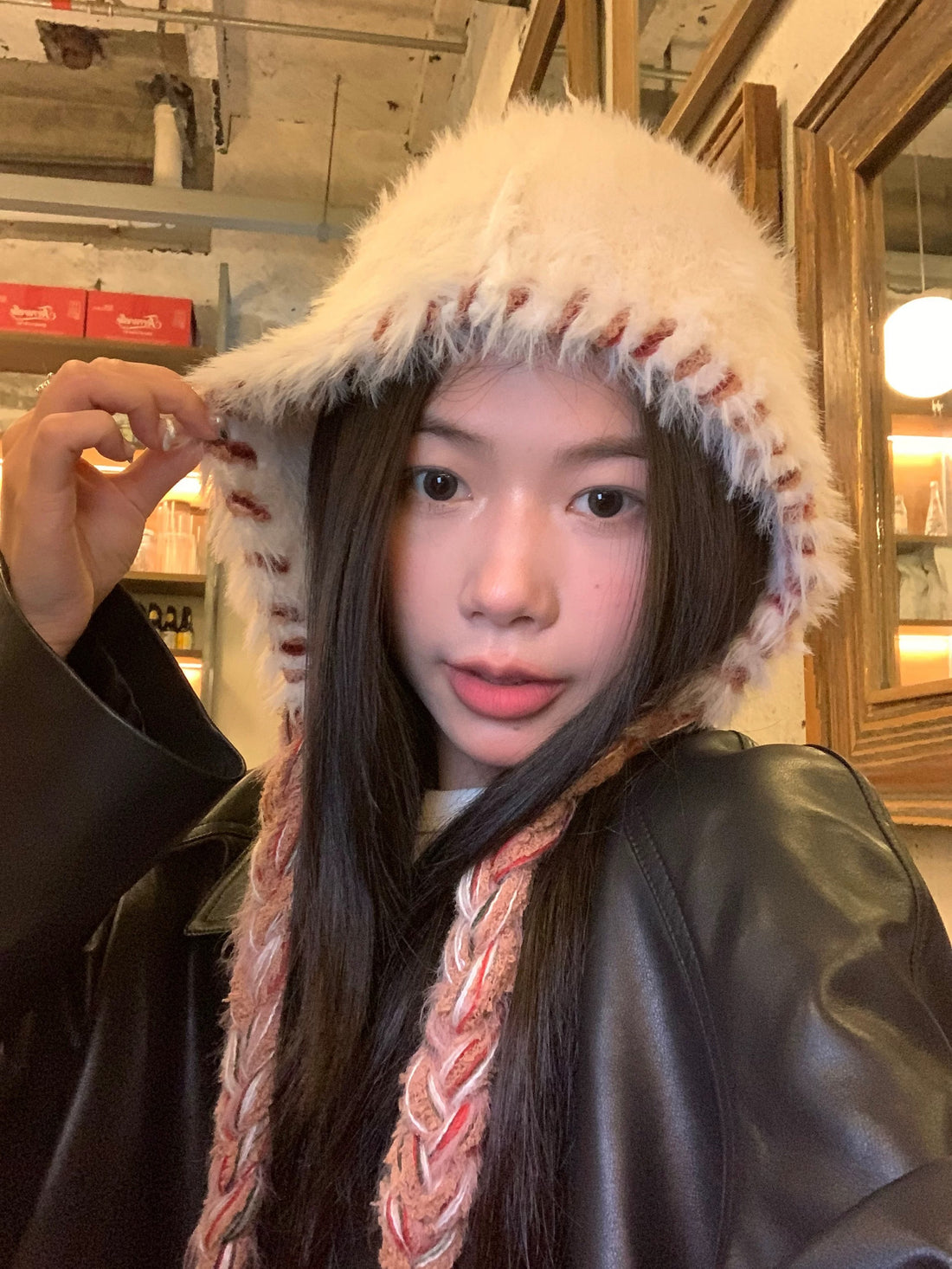 H30 Furry Braid Hat