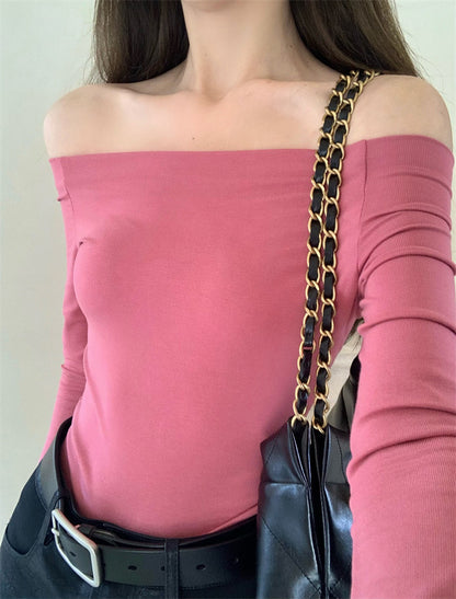 Off Shoulder Long Sleeve Top