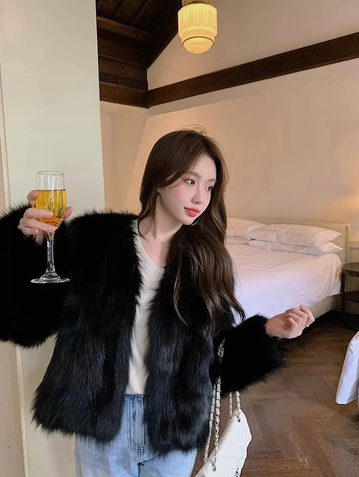 Alexandra Furry Cardigan(5 Colors)