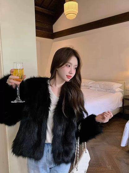 Alexandra Furry Cardigan(5 Colors)