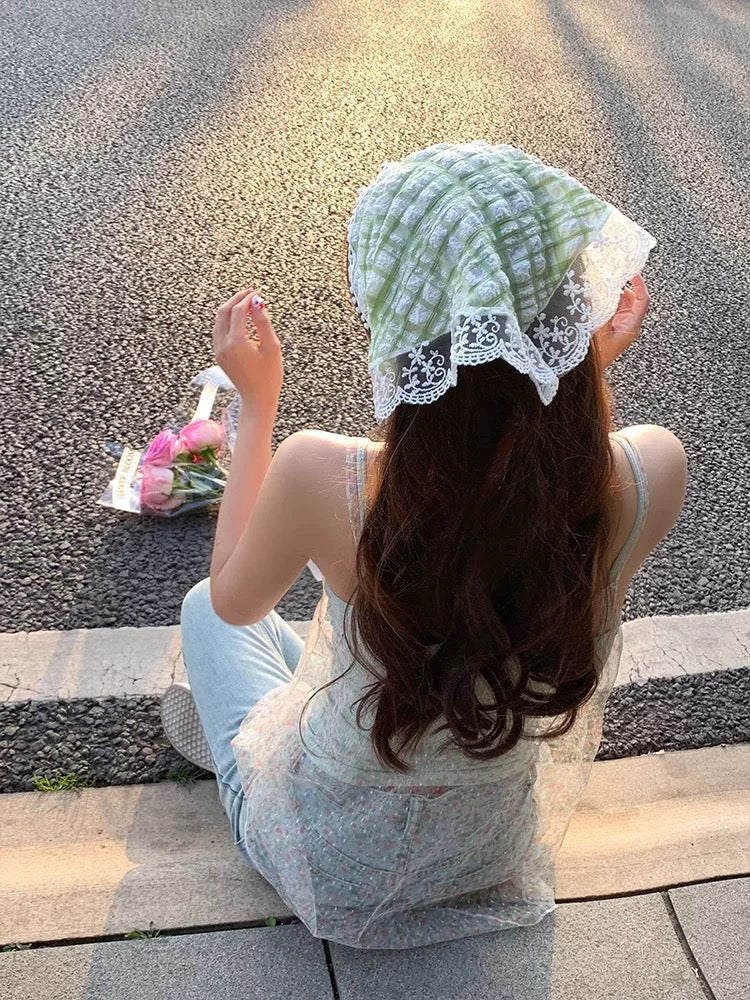 Ginham Lace Hair Headband