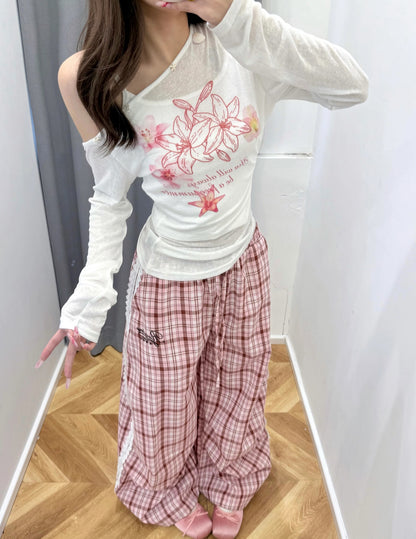Oversized Thin Long Sleeve Top (C)