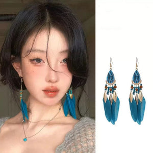 Bohemian Earring (Blue, White, Beige)