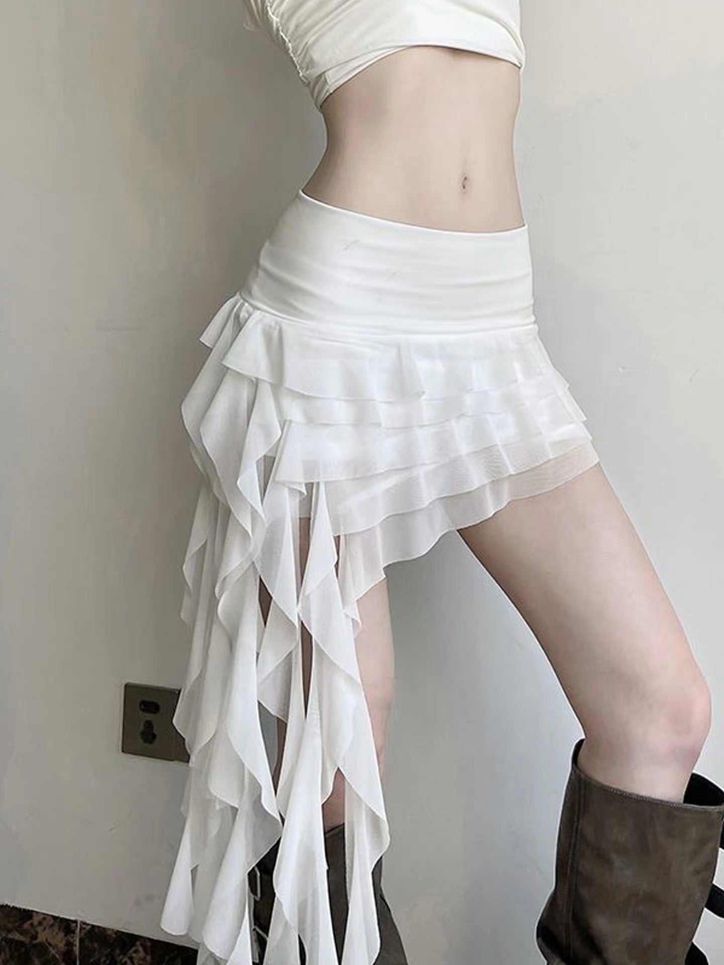 White Jelly Fish Skort Skirt SK33