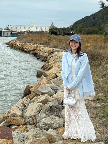 Soft Lace Long Skirt SK27 (M)