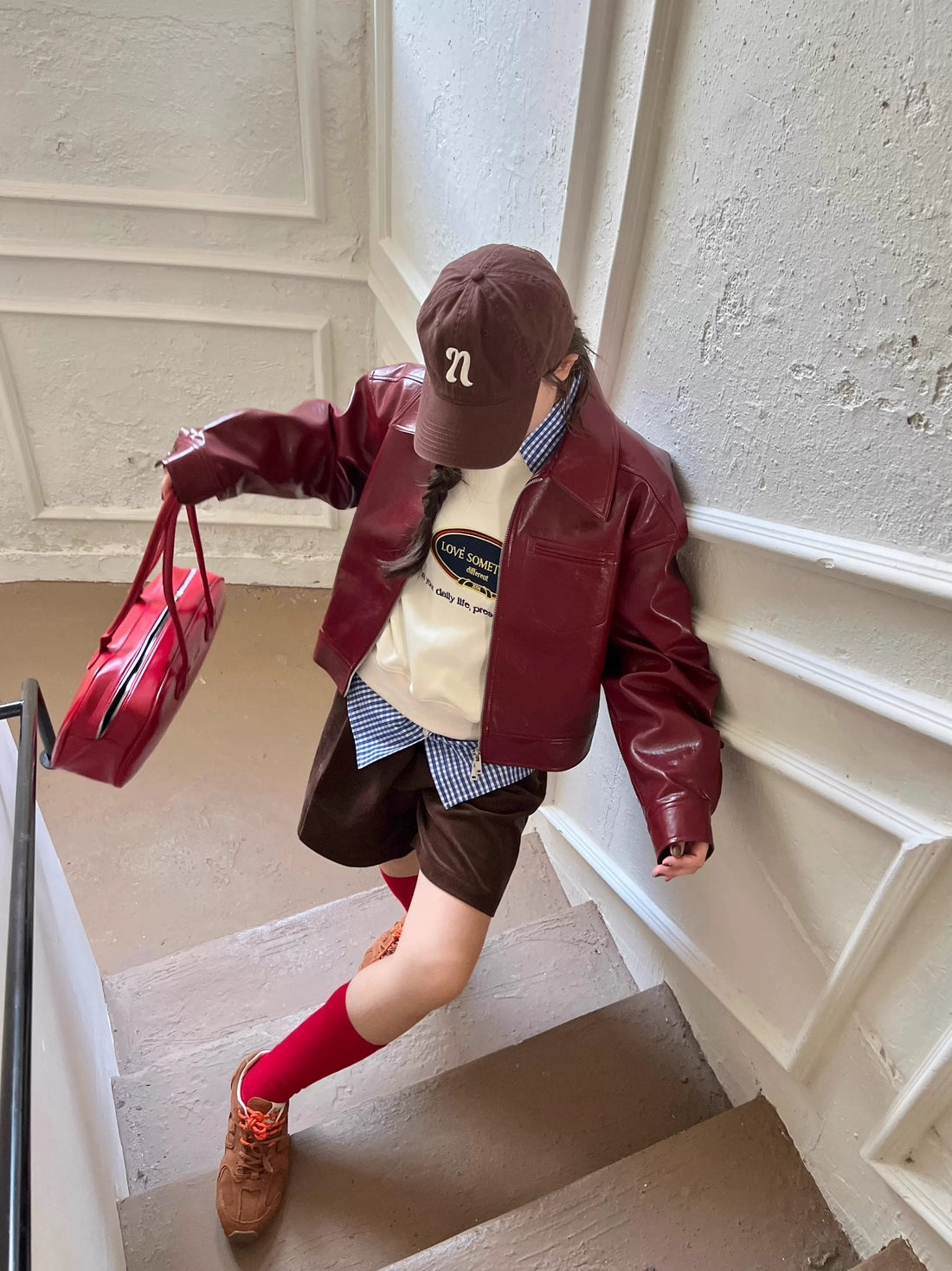 Red PU Leather Jacket