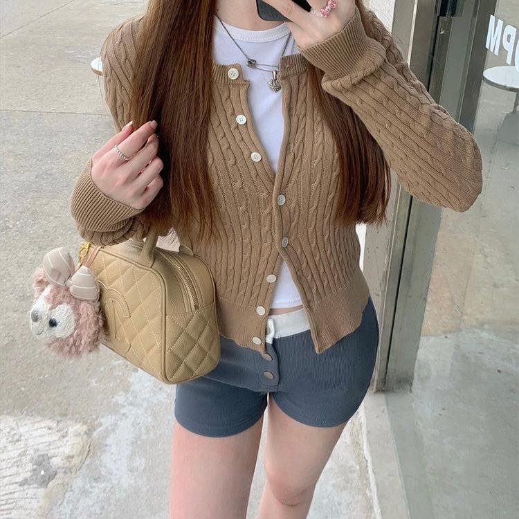 Anley Knitted Long Sleeve Cardigan Top