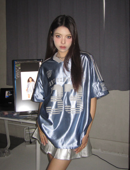 No33 Blue Ball Tee Top