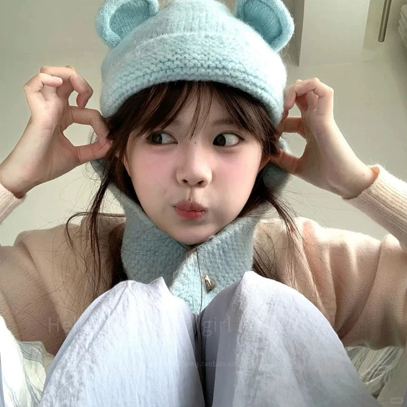 Knitted Teddy Hat