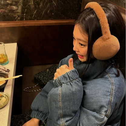 Brown Furry Earmuffs