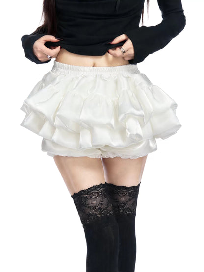 Fluffy Mesh Skirt SK35 (White, Mint, Black)