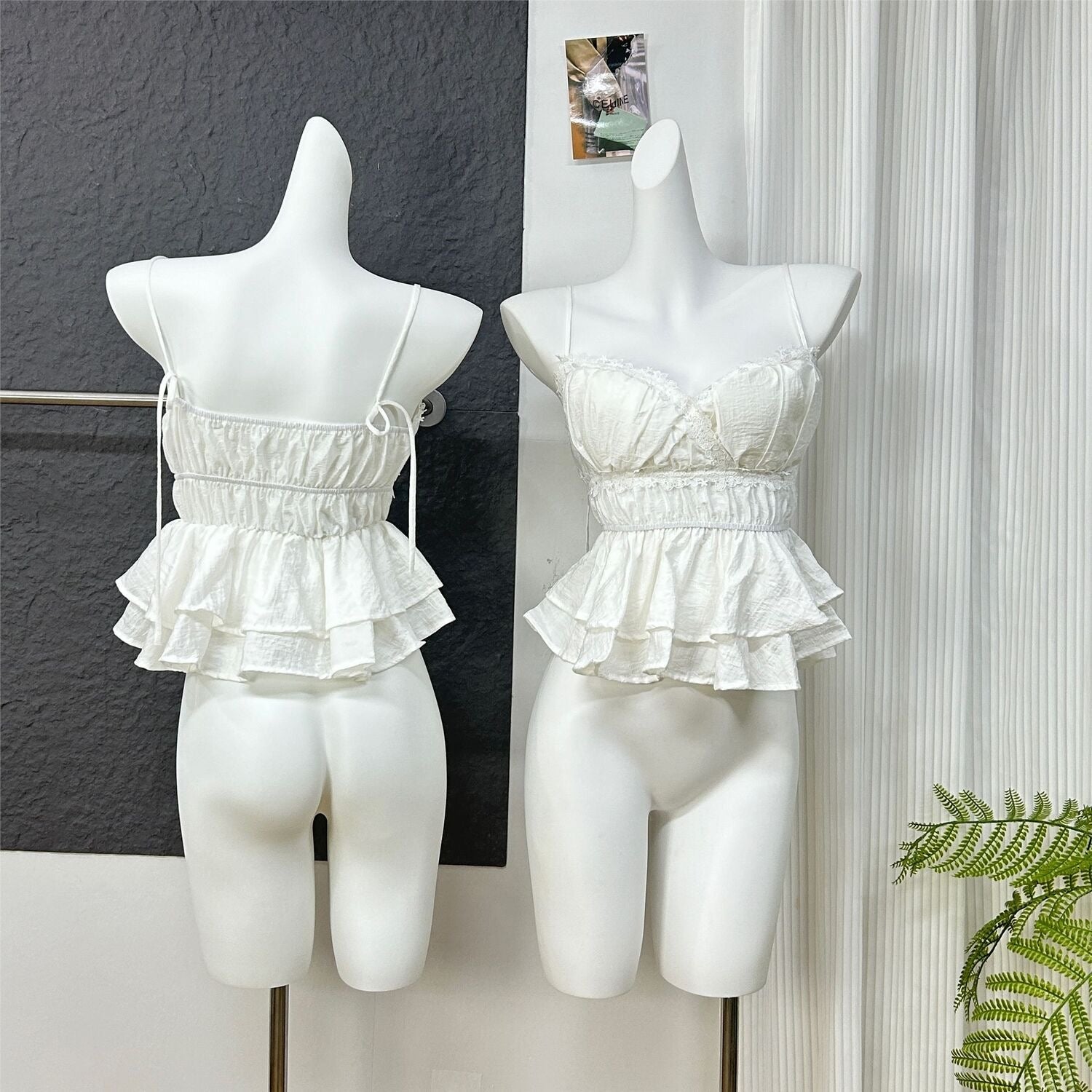 Mix Lace Strap Top