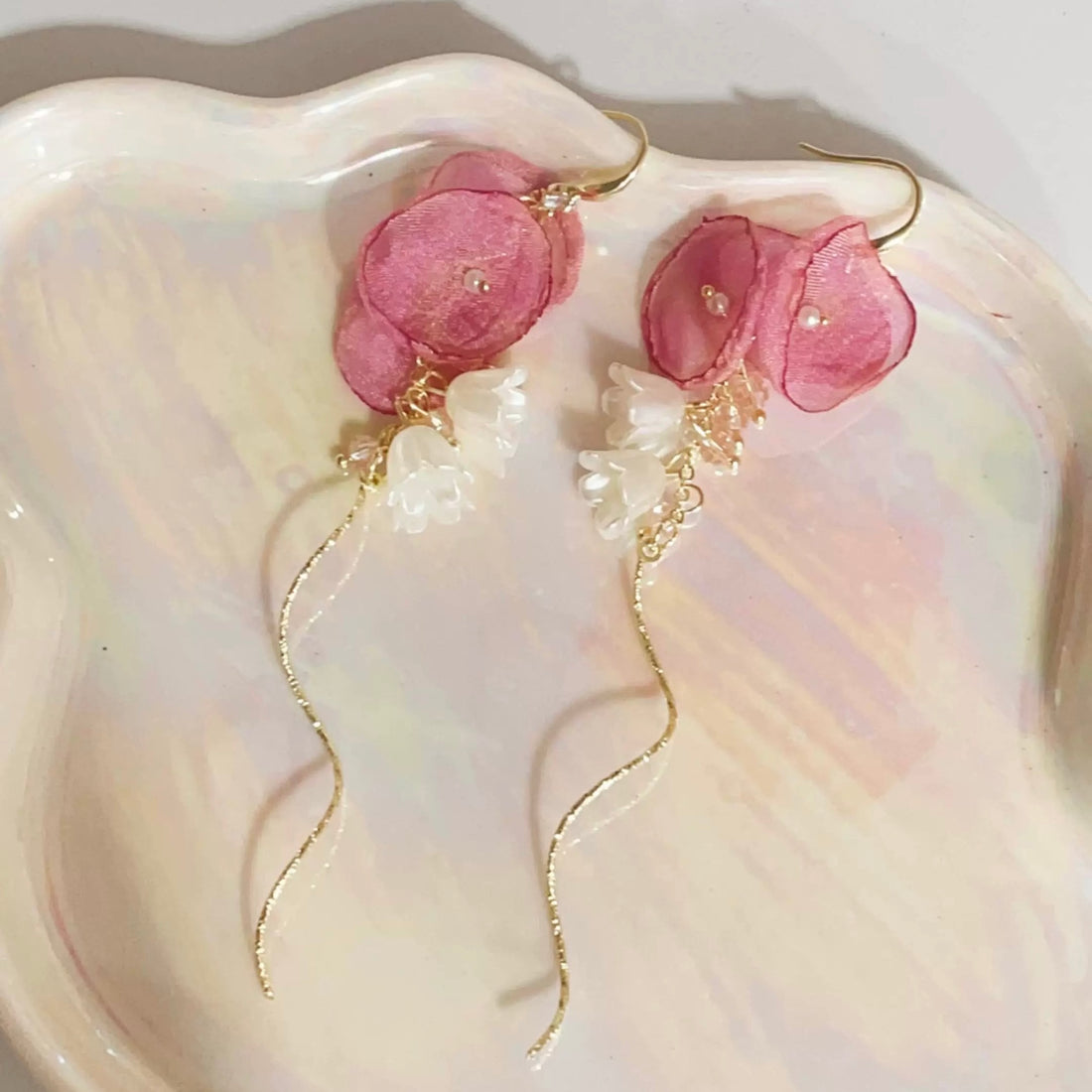 Flower Earring (Pink)