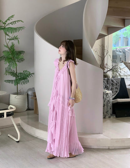 Purple Chiffon Dress