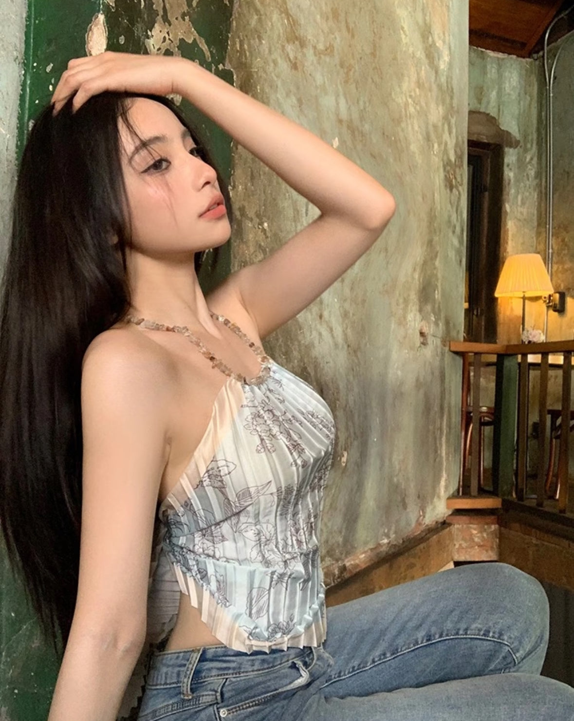 Bareback Blue Top