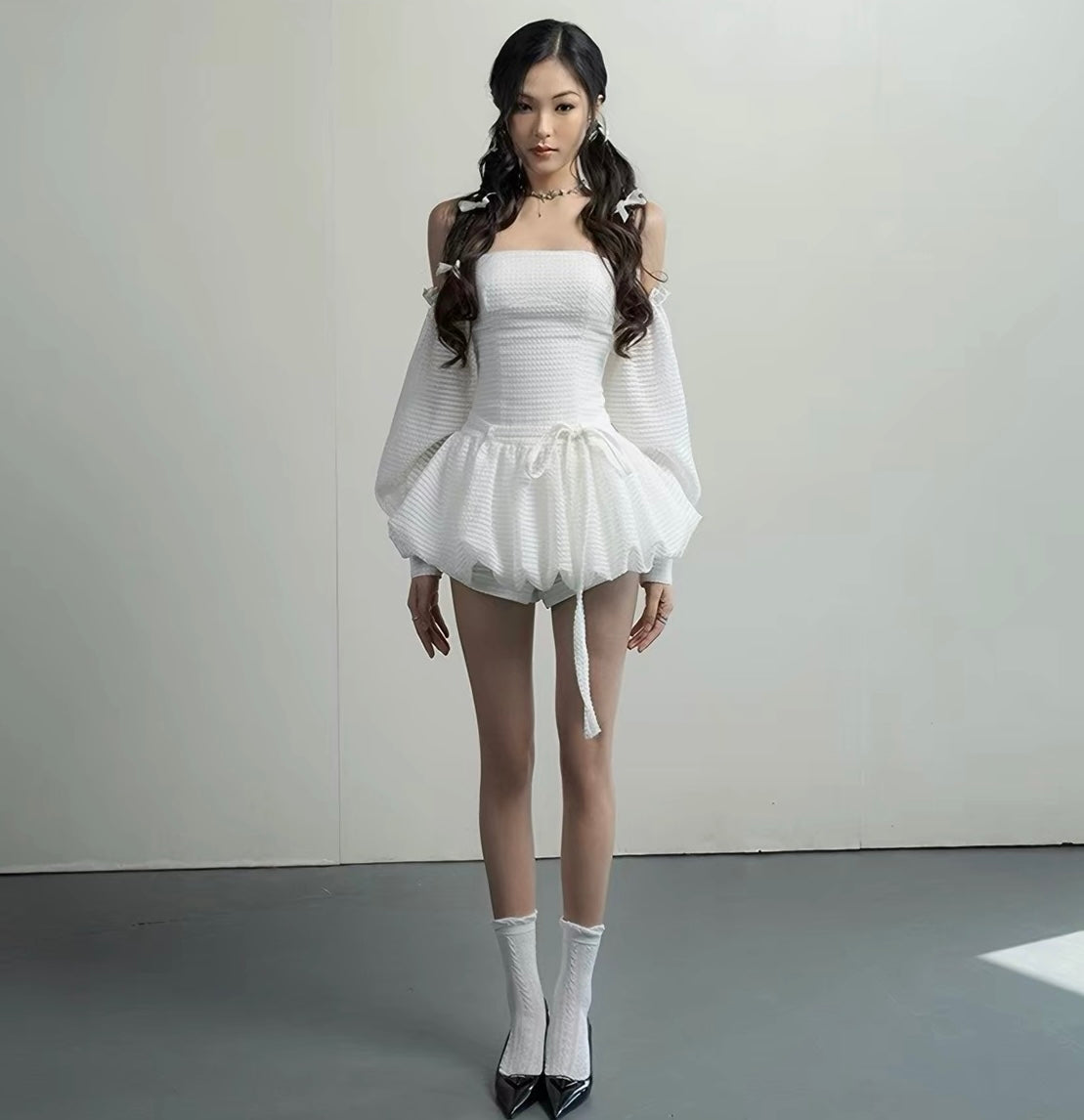 Tube Dress With Sleeve Set(预订优惠）