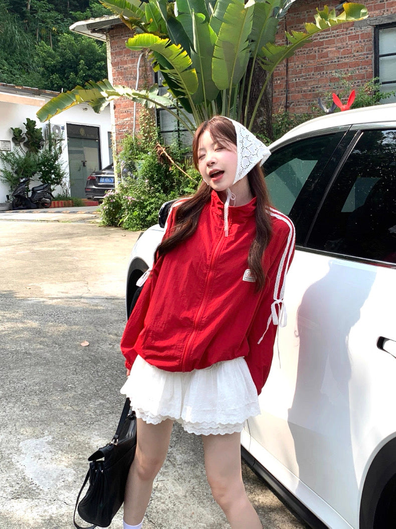 Red Long Sleeve Jacket