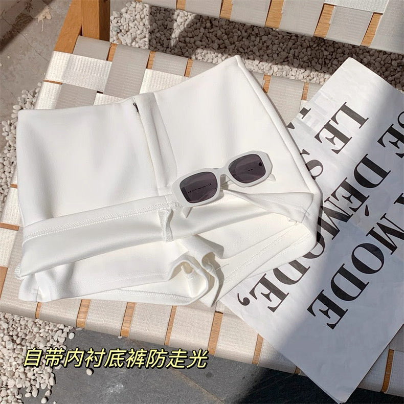 White Mini Skirt SK23