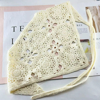 Beige Embroidery Hair Headband