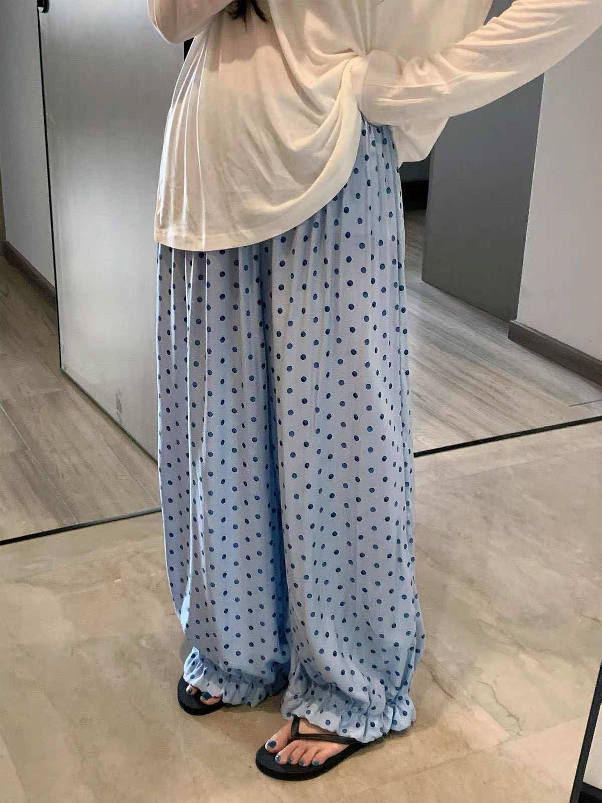 Comfy Polka Dot Long Pants