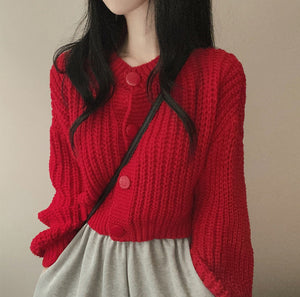 Knitted Thick Cardigan