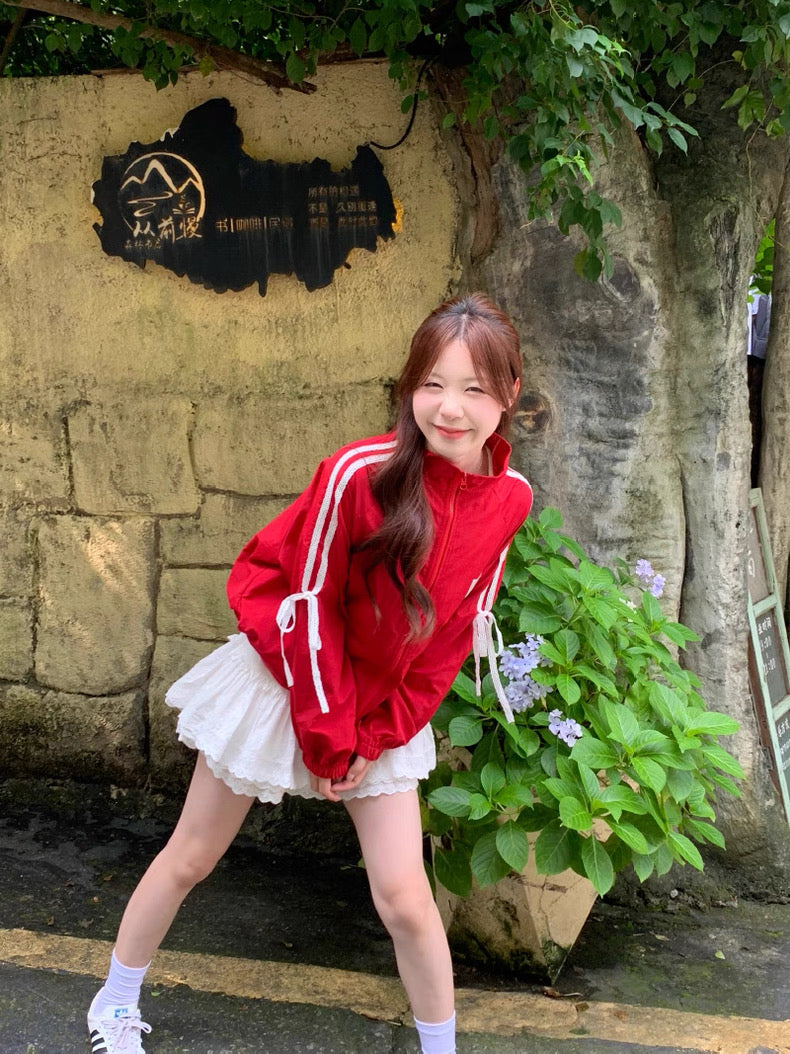 Red Long Sleeve Jacket