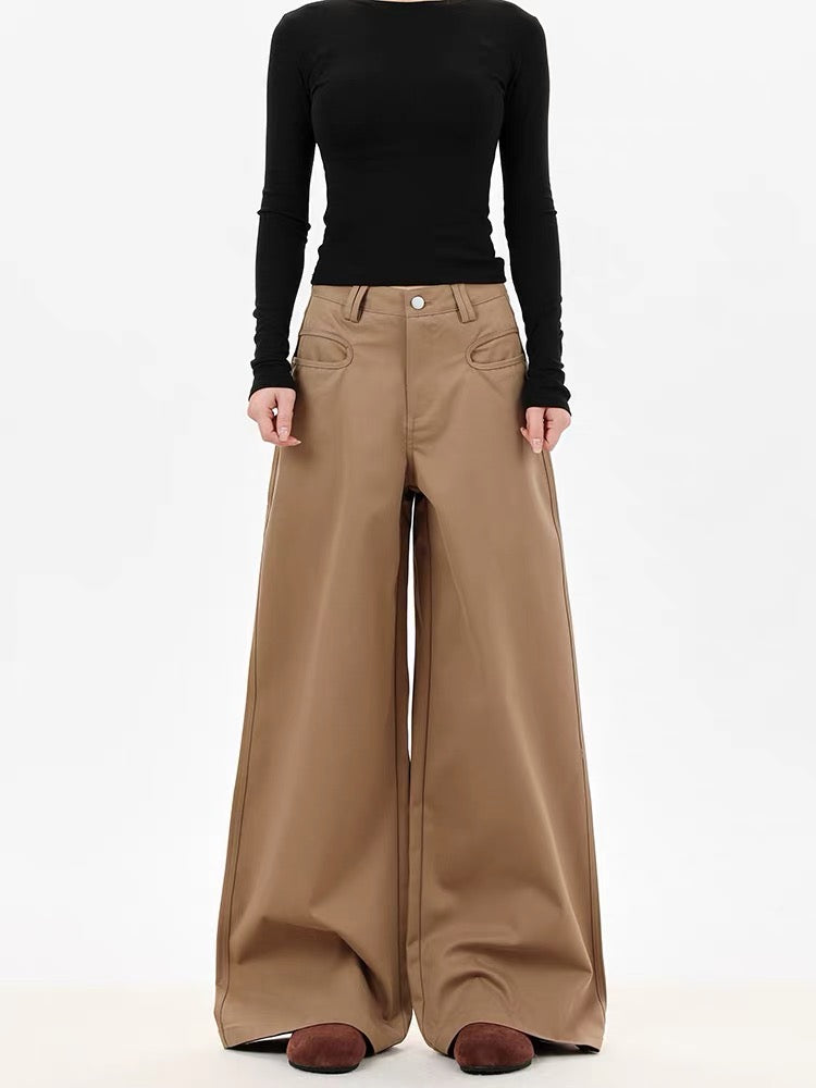 Khaki Denim Long Pants