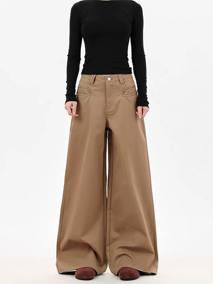 Khaki Denim Long Pants