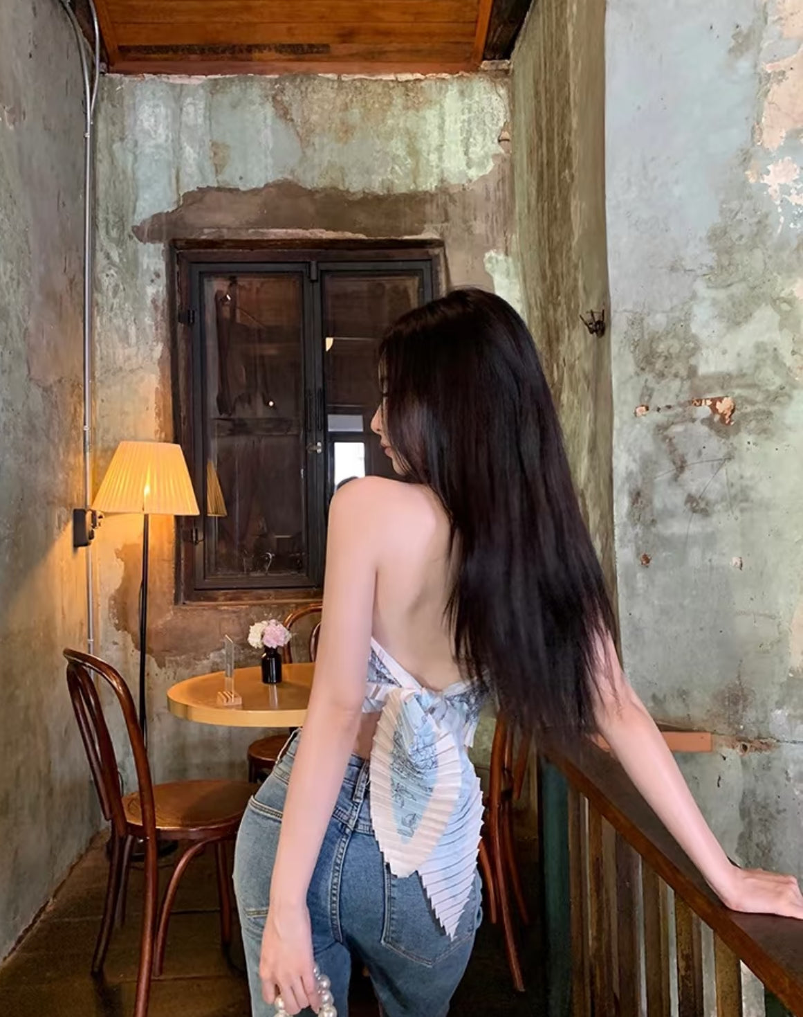 Bareback Blue Top