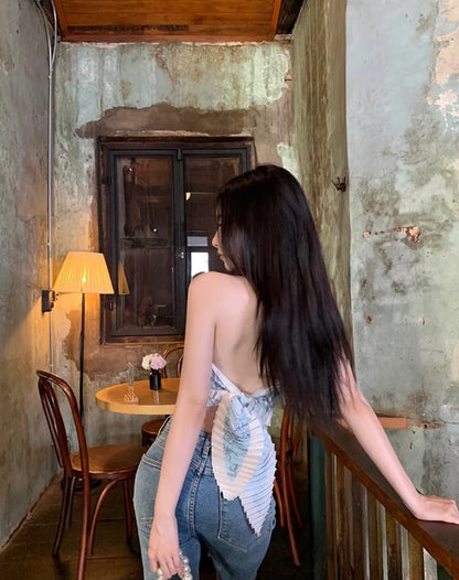 Bareback Blue Top