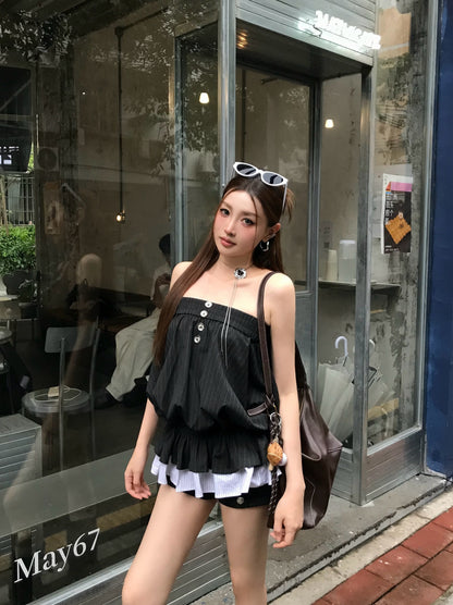 Black Tube Long Top