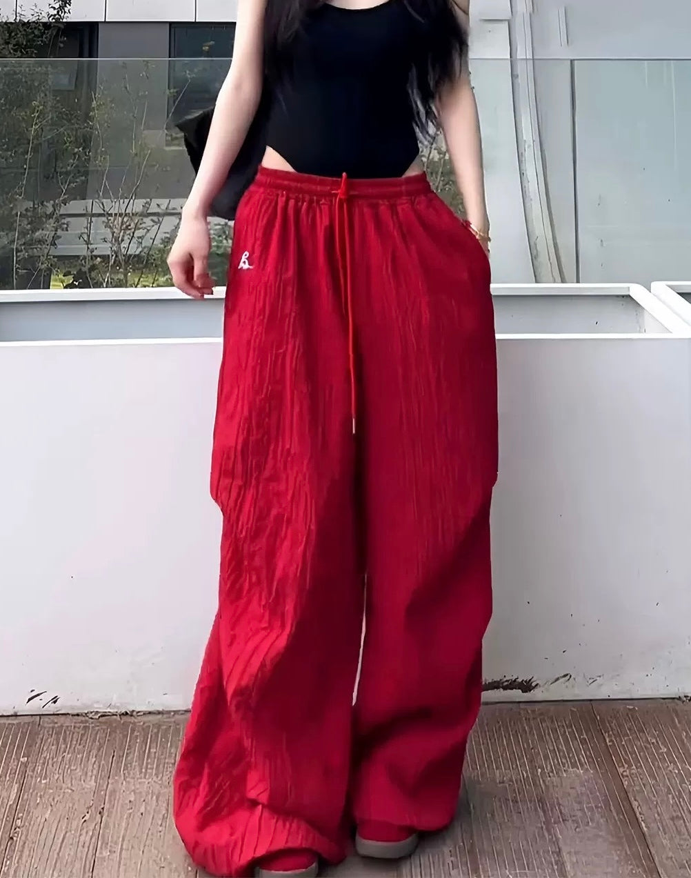 Red Long Pants SK31