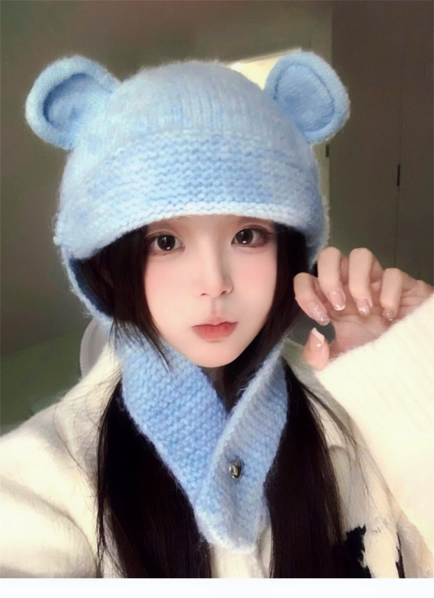 Knitted Teddy Hat
