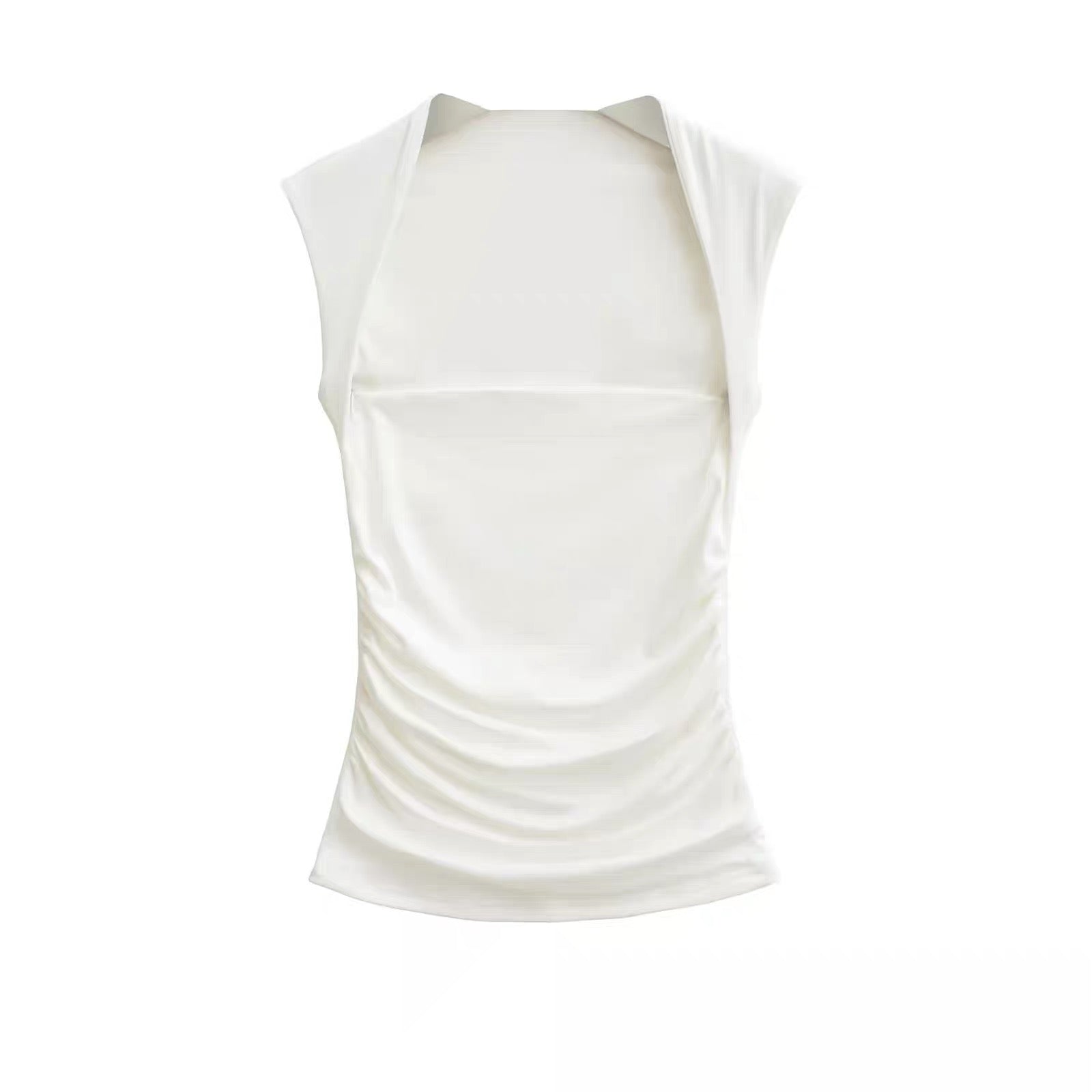 Sleeveless White Top